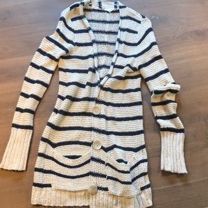 Lightweight long cardigan sweater